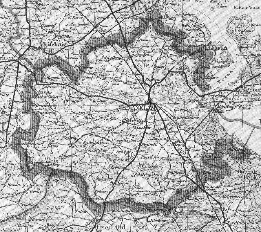 Karte von Kreis Anklam