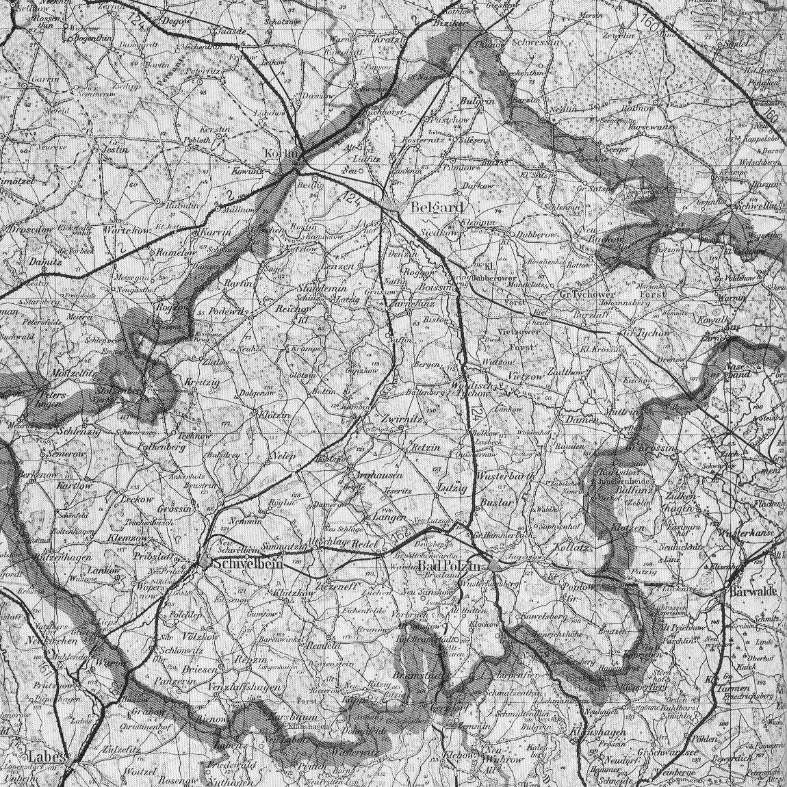 Karte von Kreis Belgard