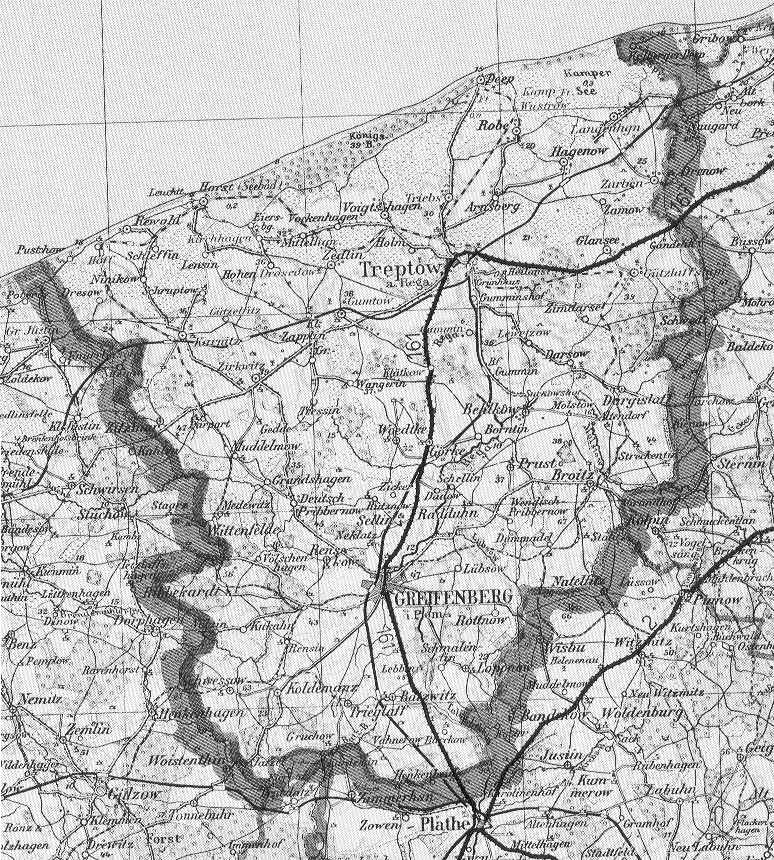 Karte von Kreis Greifenberg