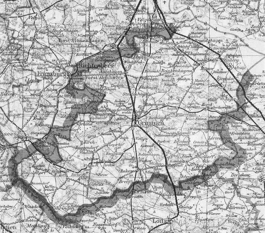 Karte von Kreis Grimmen