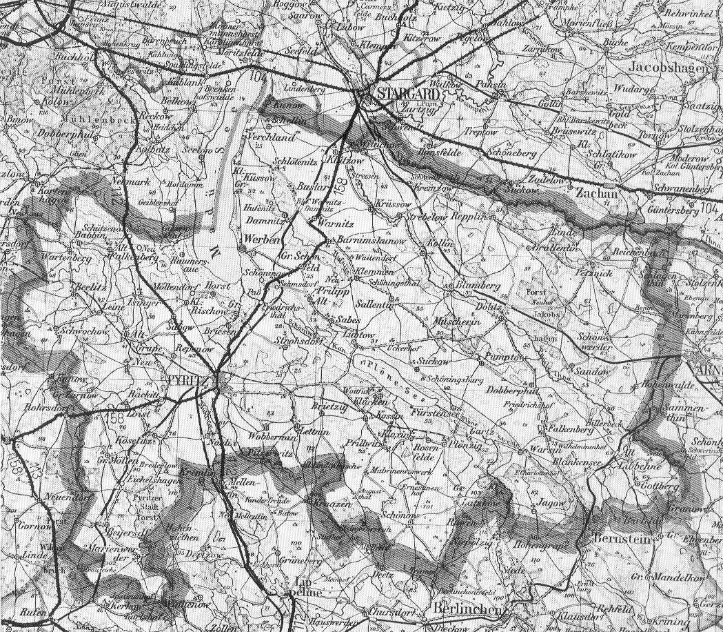 Karte von Kreis Pyritz