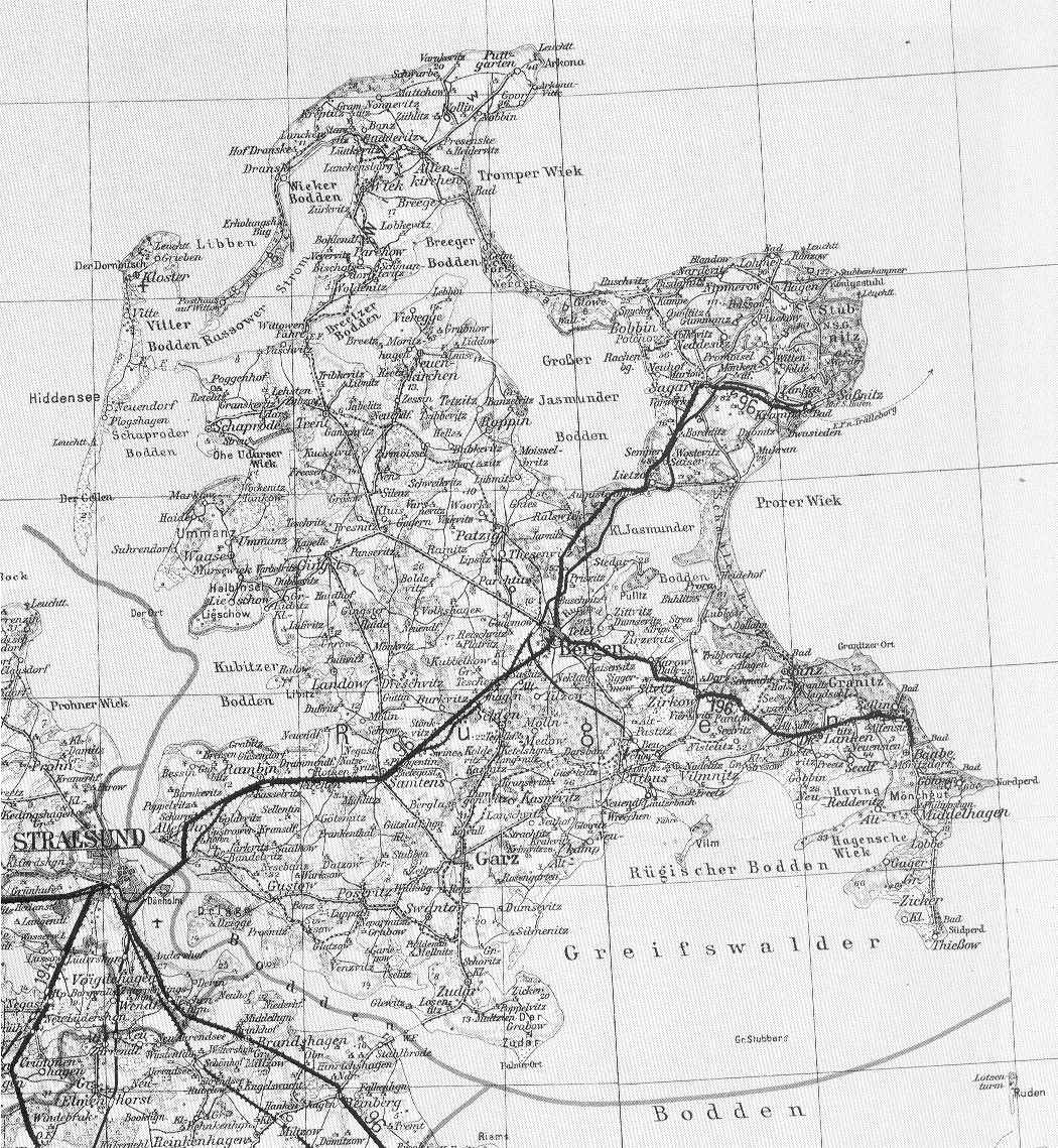 Karte von Kreis Rgen