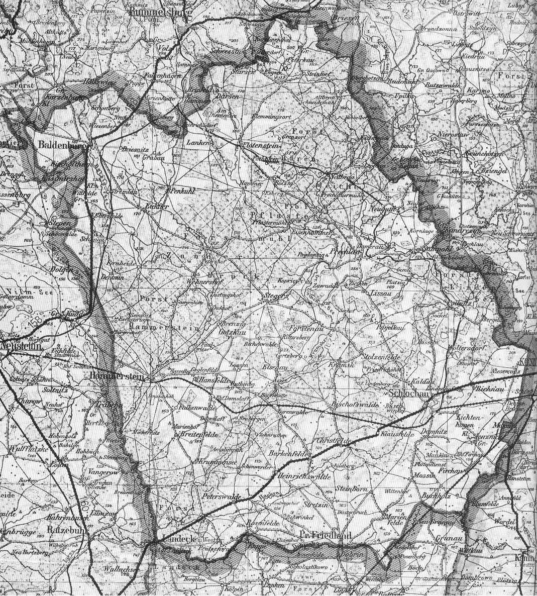 Karte von Kreis Schlochau