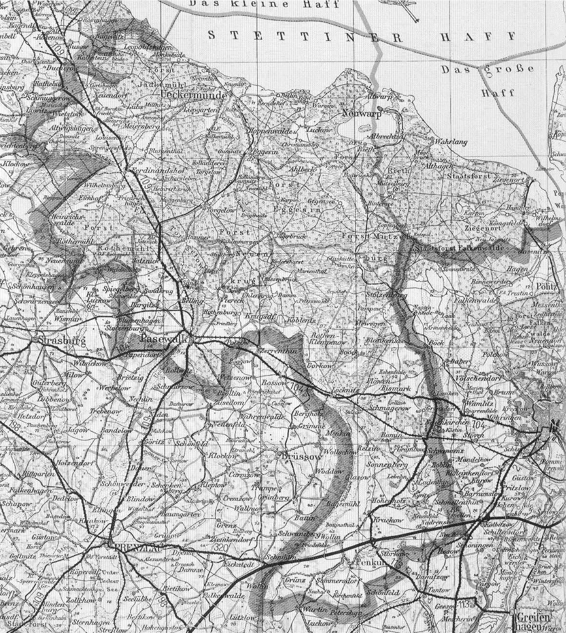 Karte von Kreis ckermnde